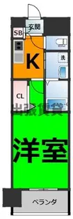 パルティール名駅北【7階】の間取り