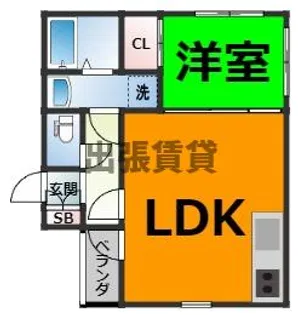 FERIO平安通【3階】の間取り