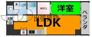 フォレシティ新栄【4階】の間取り