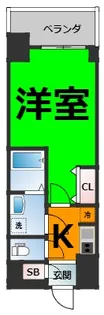 S-RESIDENCE志賀本通North【6階】の間取り
