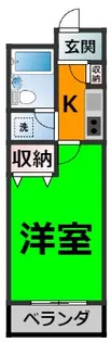 ハイツかなれ【2階】の間取り