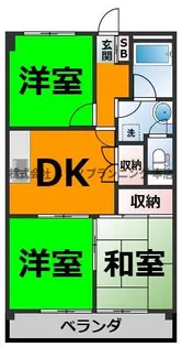 扶桑ハイツ2【4階】の間取り
