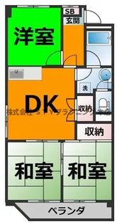 扶桑ハイツ2【4階】の間取り