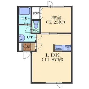 ノーザンハット【202号室】の間取り
