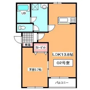 ウィンザーコート駒場【1階】の間取り