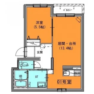プエンテ【2階】の間取り