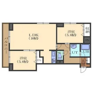 メゾンラフォーネ【402号室】の間取り