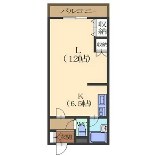ハイム桔梗Ⅰ【4階】の間取り