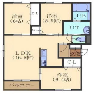 パステル・アイ【3階】の間取り