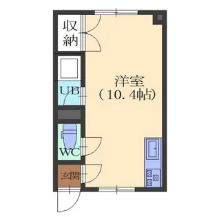 ヒルトン函館【101号室】の間取り