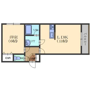 ロイヤルパレス【102号室】の間取り