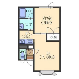ローズマリエ【103号室】の間取り