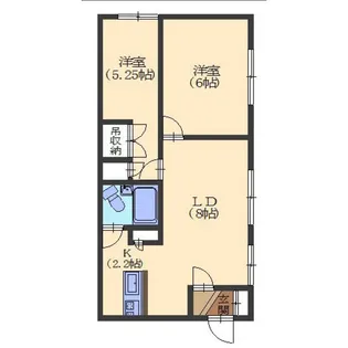 コーポラスパイナリー【703号室】の間取り