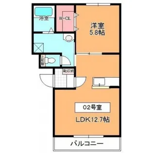 ANDOLLFAN〜アンドルファン〜【102号室】の間取り