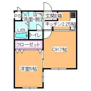 ヴェルドミール湯川【401号室】の間取り