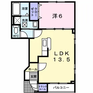 ベル・コリーヌ壱番館【1階】の間取り