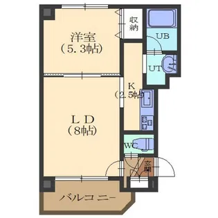 AVANT GARDEⅡ【208号室】の間取り