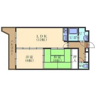 クレステージ田家【202号室】の間取り