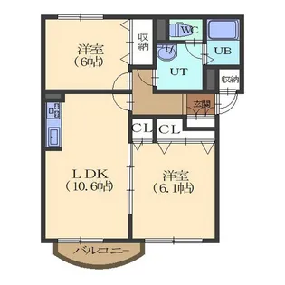 メゾン SaKuRaⅡ【401号室】の間取り