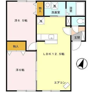 ウィルモア レラ【201号室】の間取り