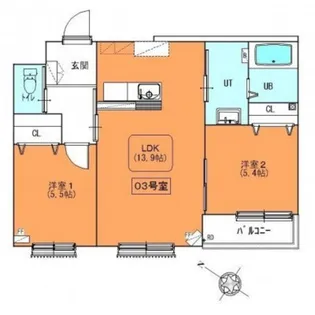ソル サリエンテ【403号室】の間取り