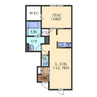 グランドール【105号室】の間取り