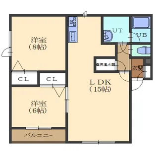 イーストコート【101号室】の間取り