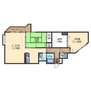 ライラックマンション函館【202号室】の間取り