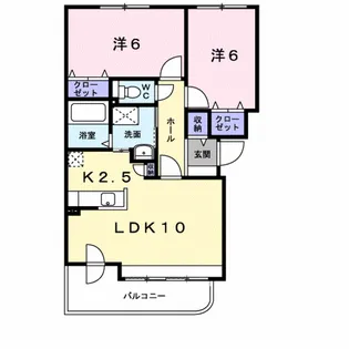 アビタシオン【2階】の間取り