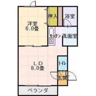 めぞん伍番館【2階】の間取り