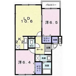 アンジュ中島【3階】の間取り