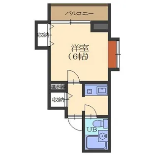 ダイアパレス函館南部坂【706号室】の間取り