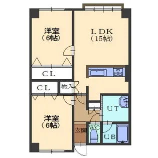 アールズコート【104号室】の間取り