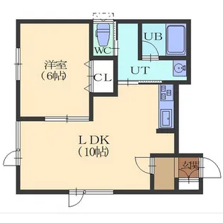 ラパンルージュ【201号室】の間取り