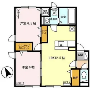 ロイヤルコート美原【202号室】の間取り