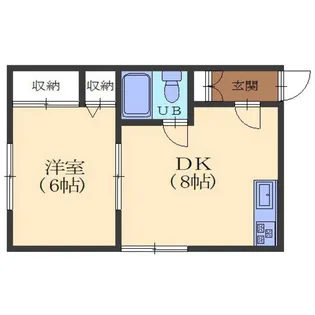 クレスト北美原【2A号室】の間取り