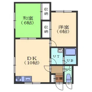 ハイツフジ【1階】の間取り
