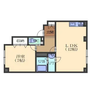 BETTER R 北斗【2F5号室】の間取り