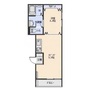 レグノ八雲本町【302号室】の間取り