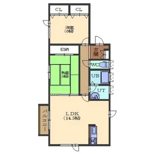 カサフローラ【1階】の間取り