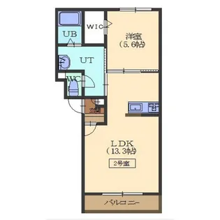 フィフティワンVol.Ⅷ【202号室】の間取り