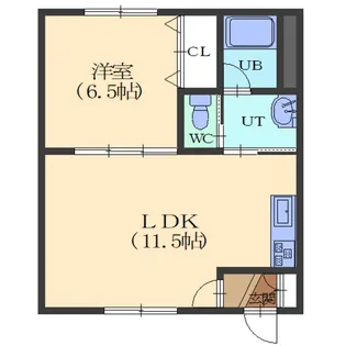 メゾンパティオ梁川【202号室】の間取り