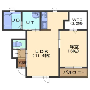 corsage〜コサージュ〜【102号室】の間取り