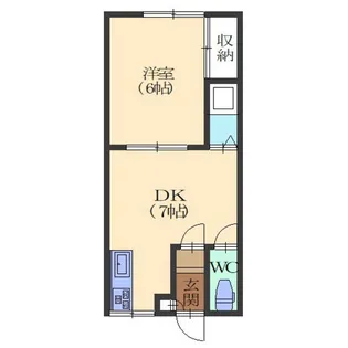 美原ハイム【1階】の間取り