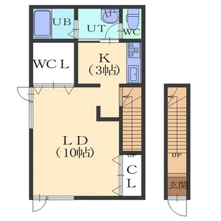 グレイス本通【201号室】の間取り