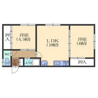 レジェンド大川【1階】の間取り