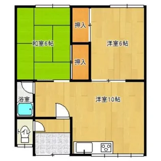 リヴェール伍番館【6号室】の間取り