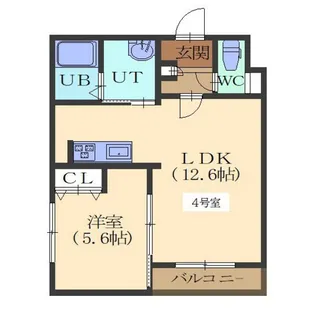 Felicia〜フェリシア【104号室】の間取り