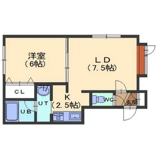 コーポ豊川 B棟【201号室】の間取り
