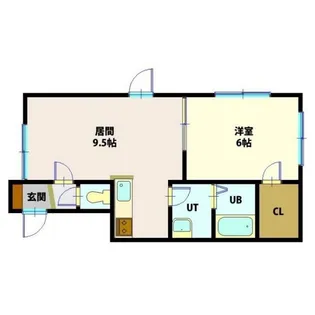 ドミールM・K【1階】の間取り